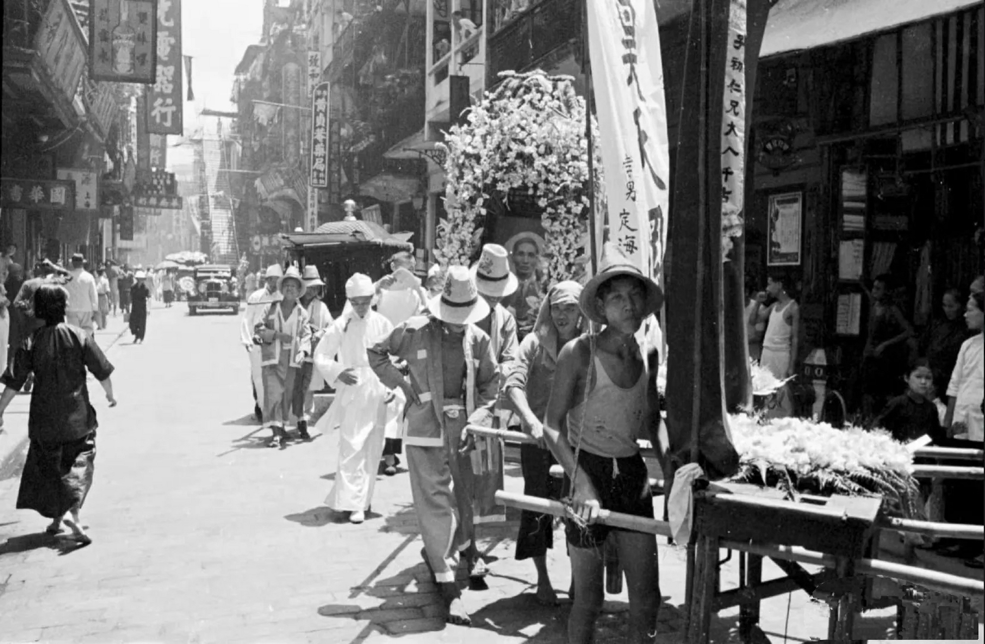 高清老照片:上世纪40年代的香港