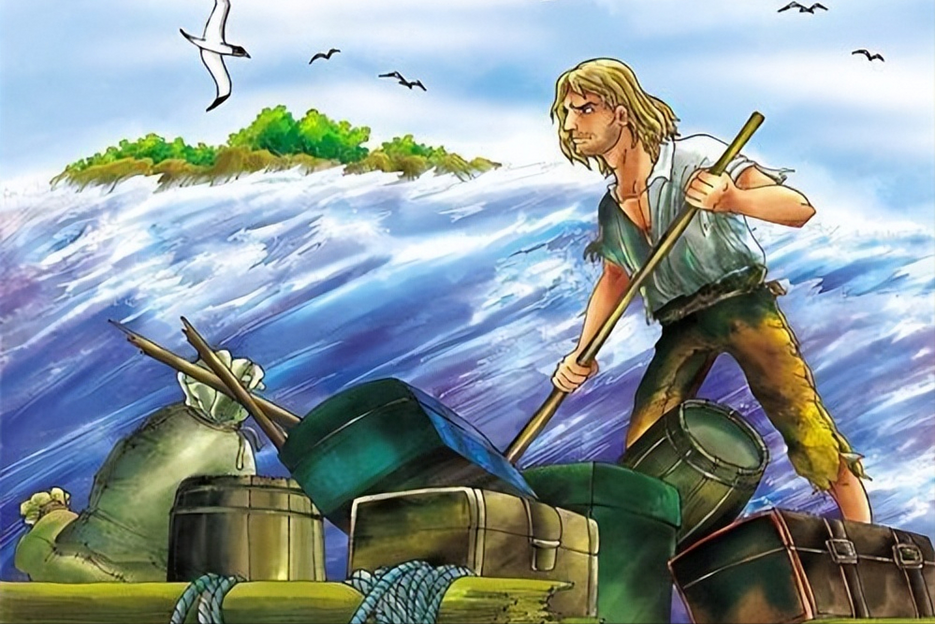 阅读看到更大的世界#  #阅读自有力量#  世界名著《鲁滨逊漂流记》以