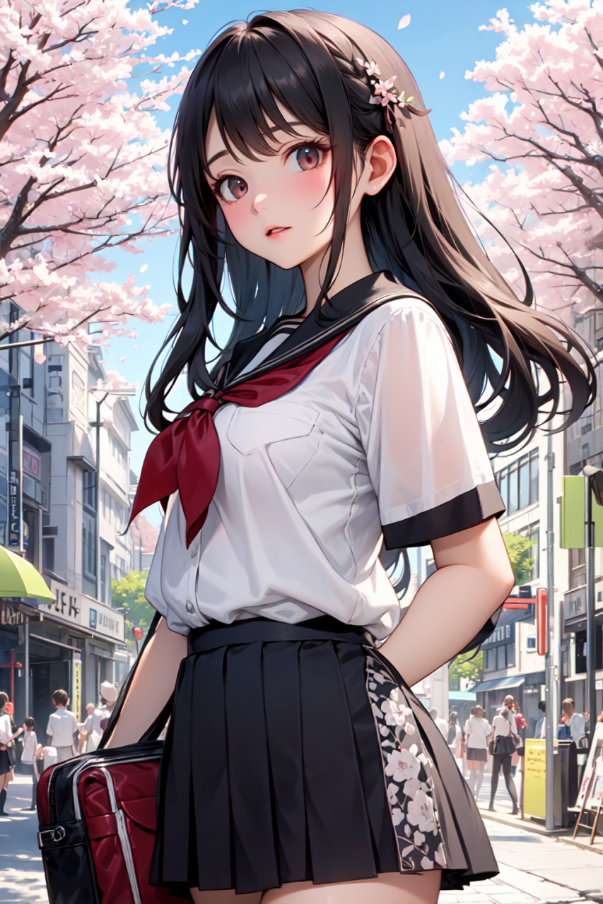 二次元推文插画#二次元萌妹