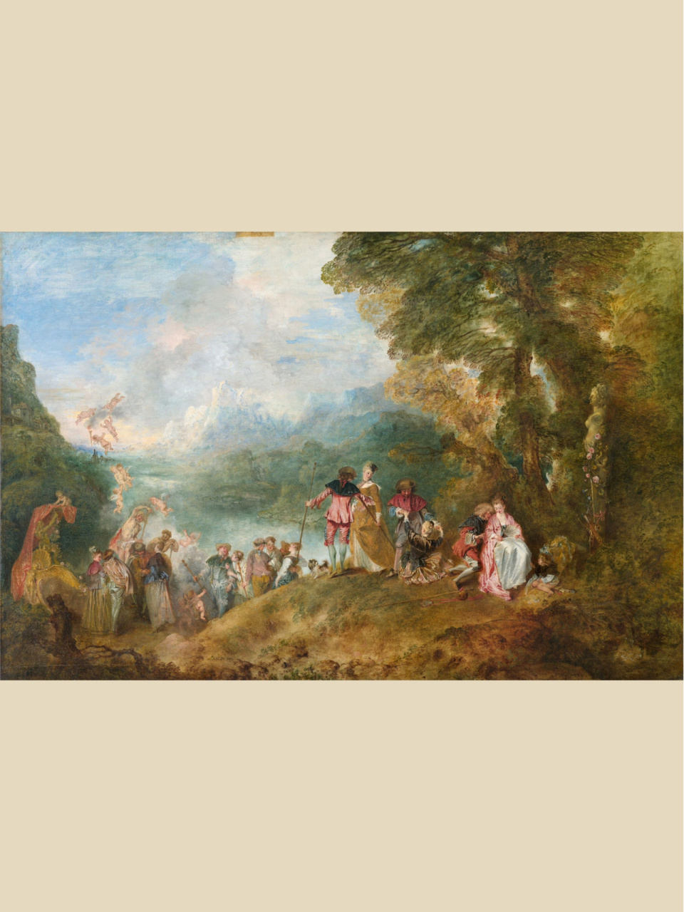 洛可可风格名画《舟发西苔岛》 |让·安东尼·华多