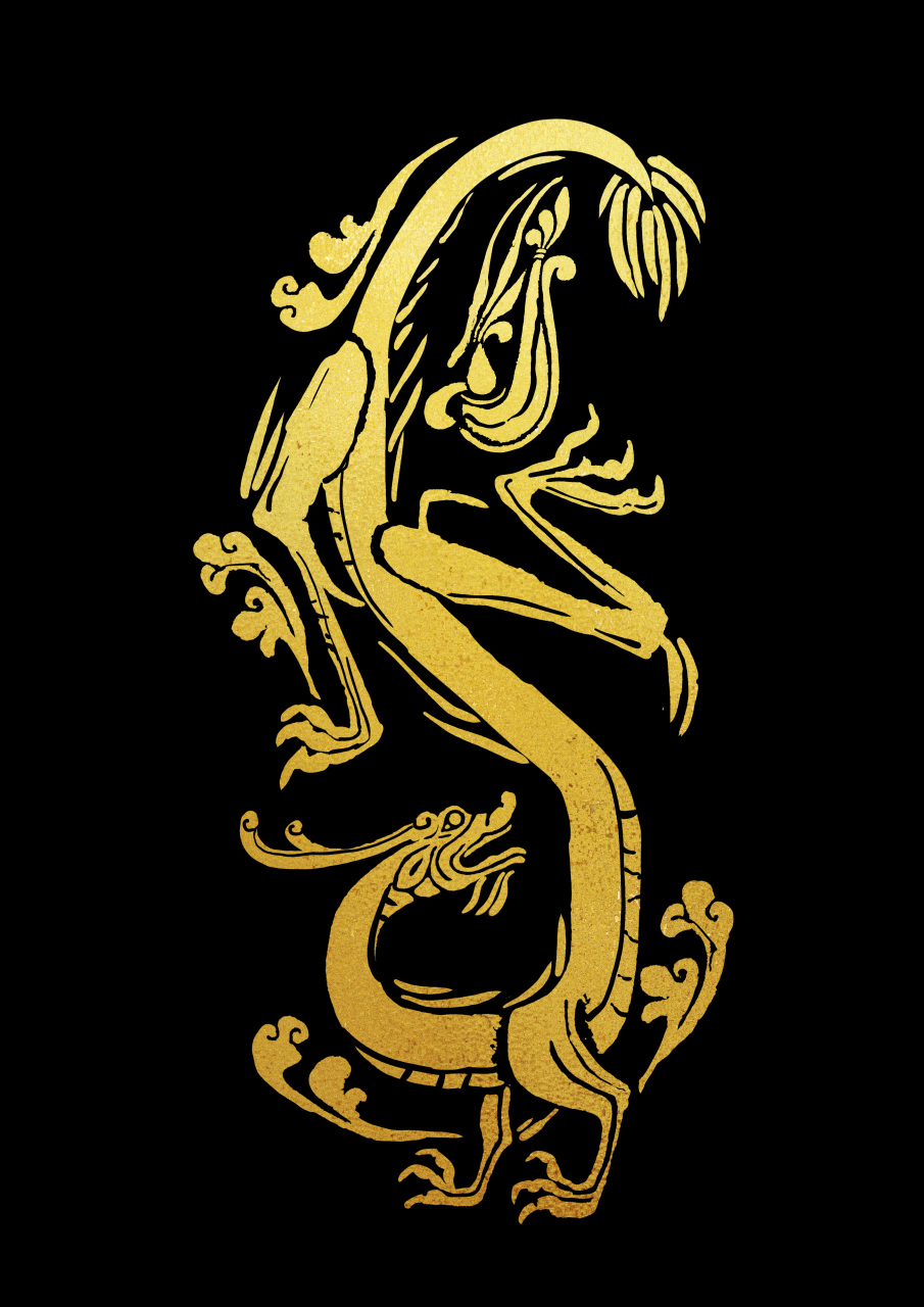 主题:龙纹图腾 以中国传统文化中寓意吉祥如意,权利和神秘的神兽一