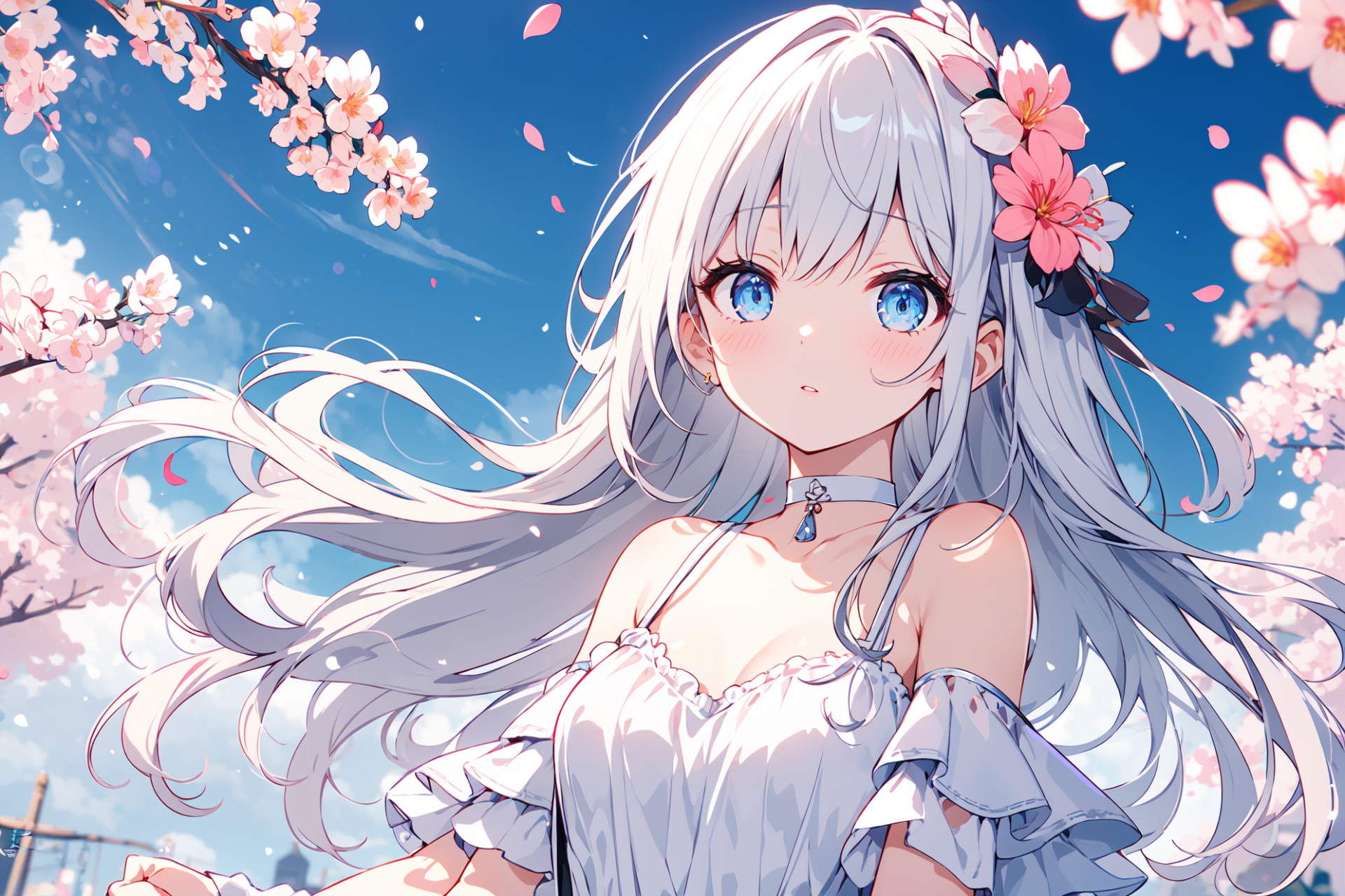 樱花配上二次元少女,简直绝美[期待] #二次元美少女