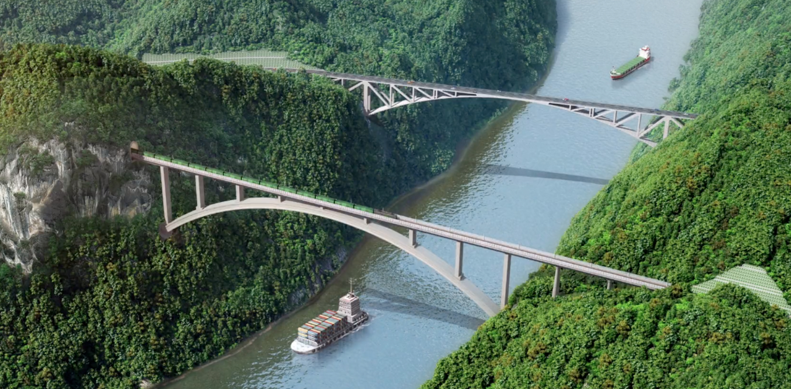 【"桥"见贵州】瓮马铁路南北延伸线乌江特大桥位于黔南州瓮安县境内江