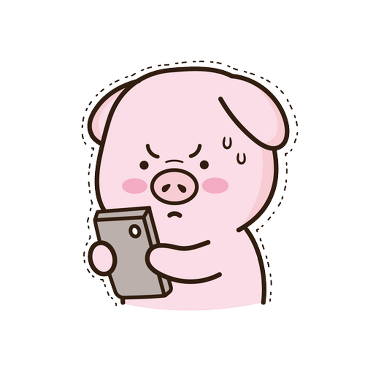 line表情包丨粉色小猪表情包