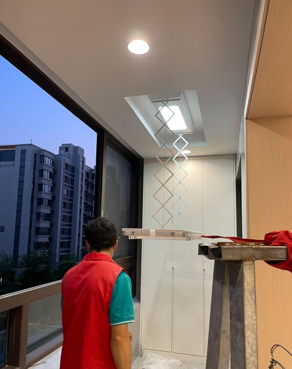 嵌入式安装小米电动晾衣架 [照相机]  想着和吊顶齐平安装晾衣架会