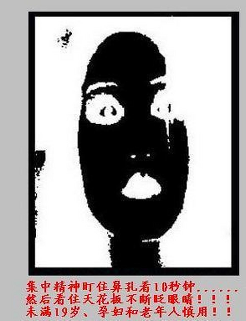 仔细盯着看图中的鼻孔