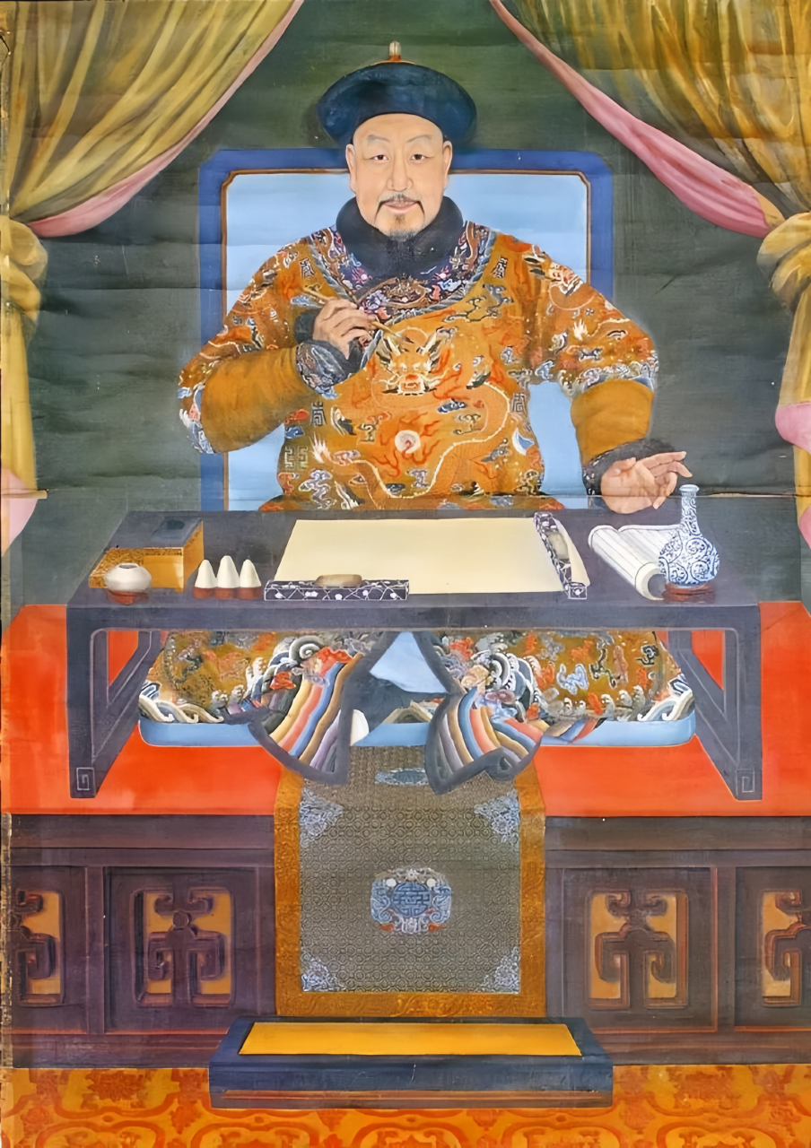 1860年,英国人手绘的乾隆皇帝和国人眼中的乾隆皇帝.