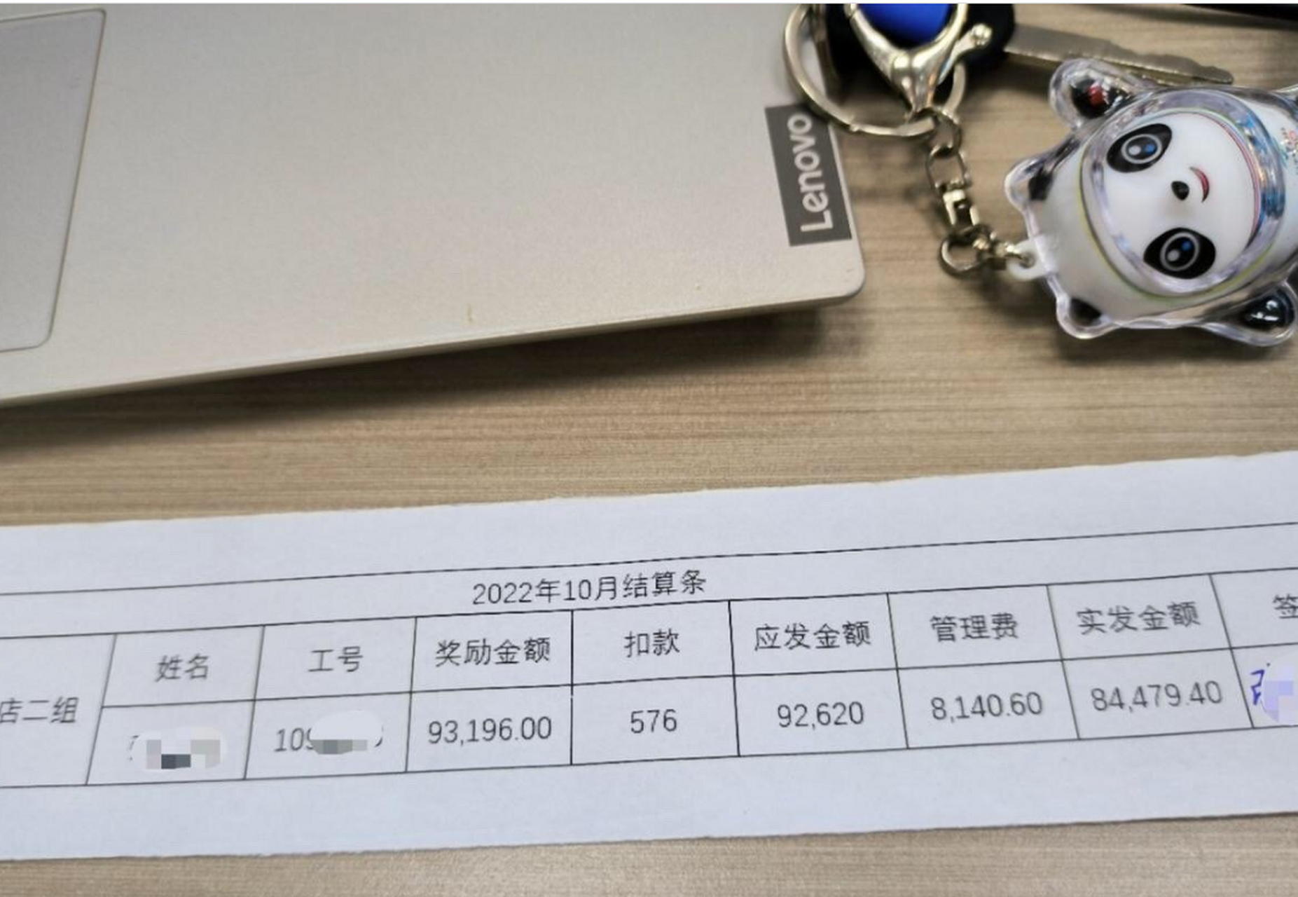 网友说这是房地产销售的月薪工资条,网友:兄弟,你是干捅嗓子那条线的