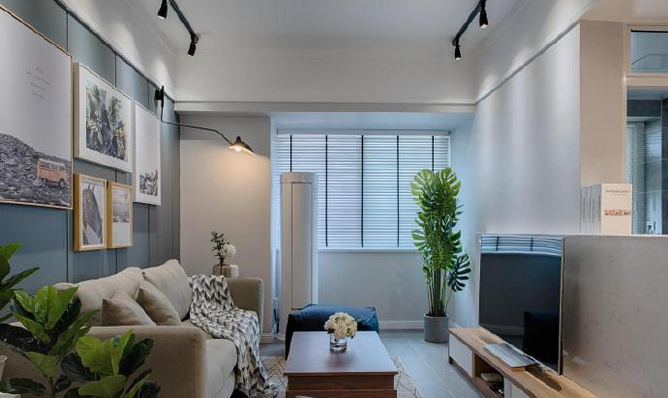 家居案例|60平小户型装修,喜欢简约自然,在开放式的布局下,所有的空间