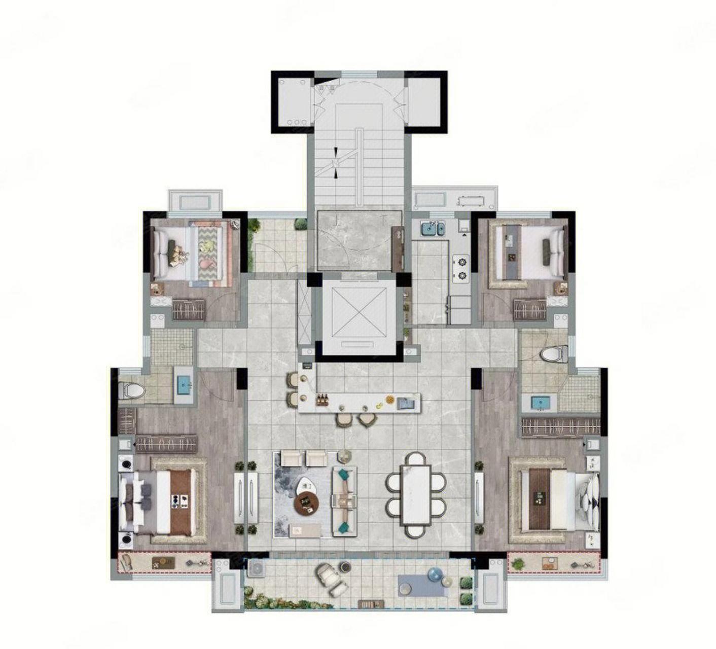 9层洋房 [照相机] 一梯一户 [照相机] 142平 [照相机]  镇上单价1万1