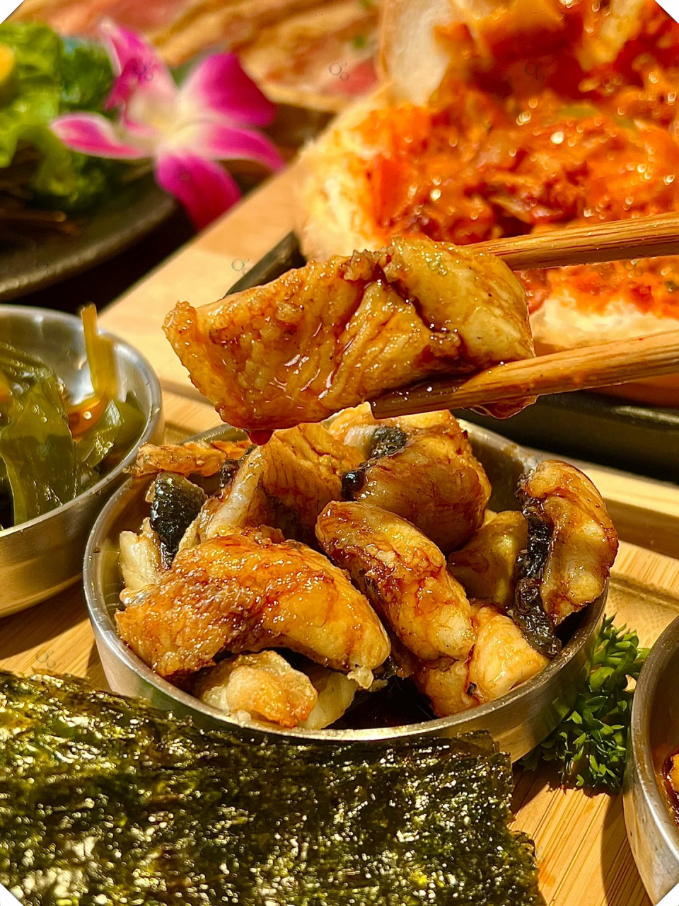 终于吃上了这口野山葵烤肉  新开的肉仙山葵雪花肉