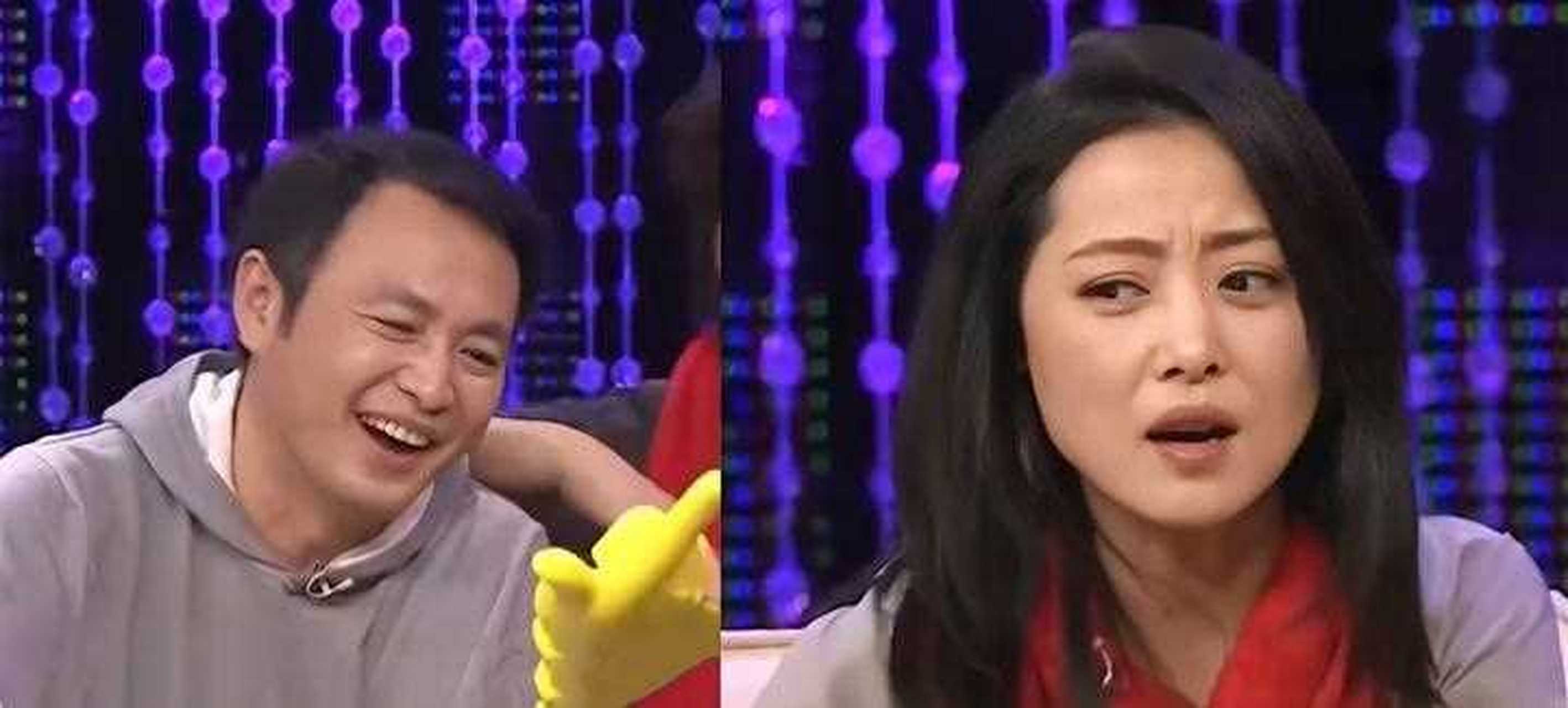 刘蓓跟丁志诚第一次合作时,演一对情侣,为了增进感情,丁志诚悄悄地躲