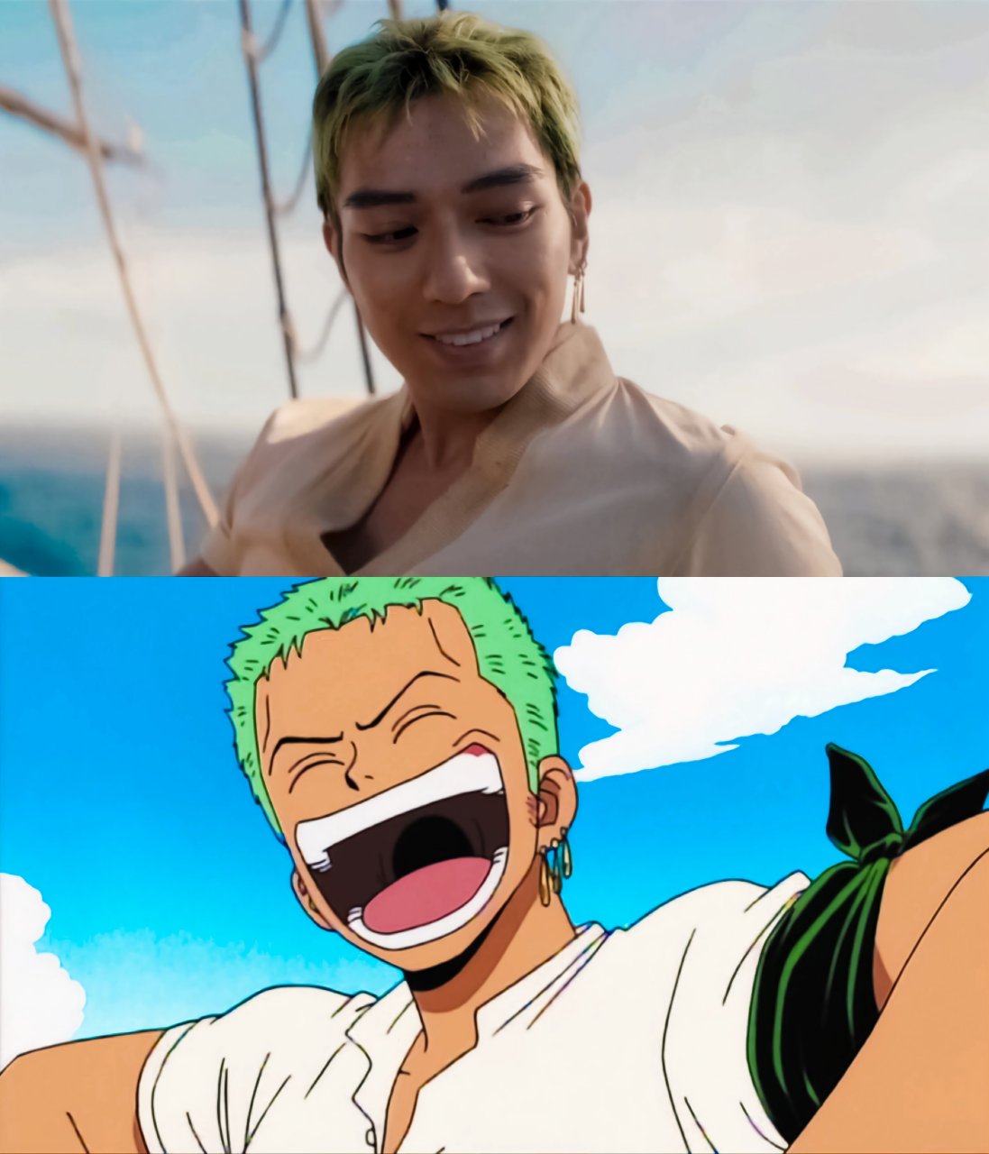 索隆的笑容真治愈. 真人版的还是有点放不开啊