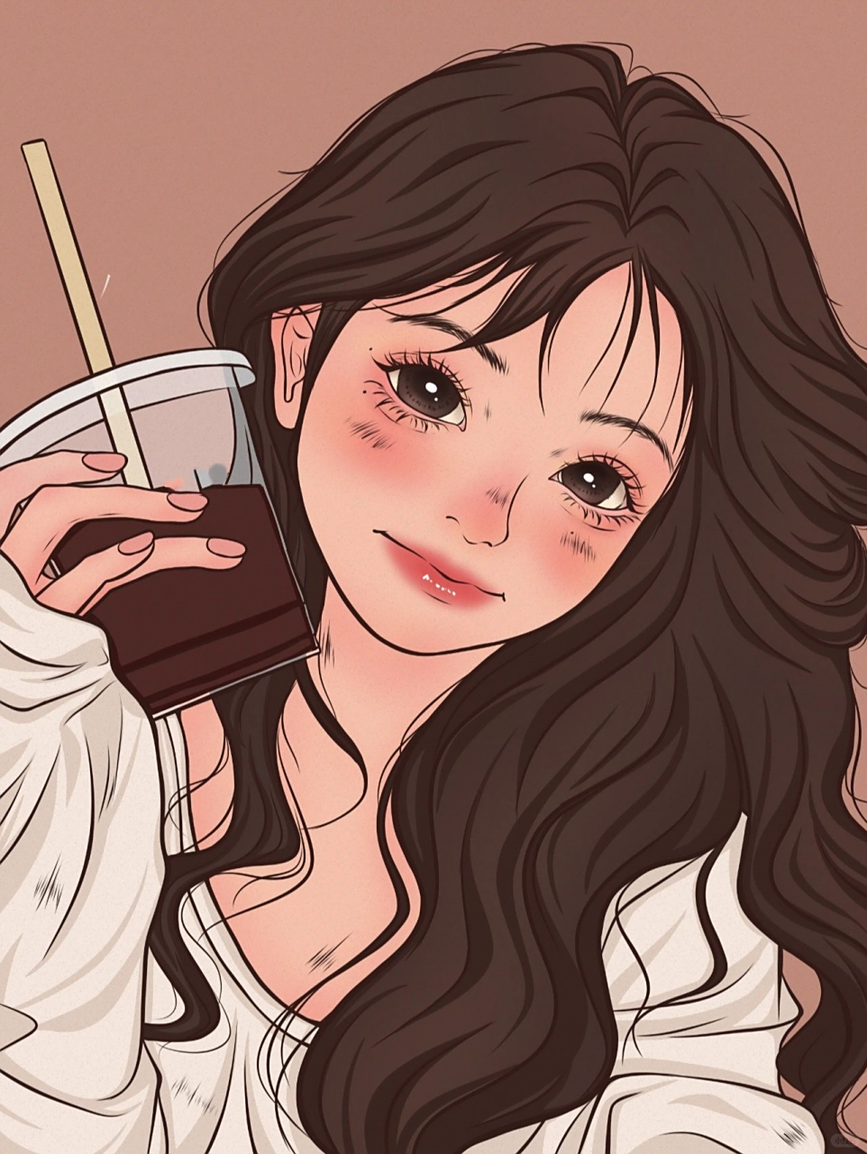 板绘 平涂人物   尝试新画风