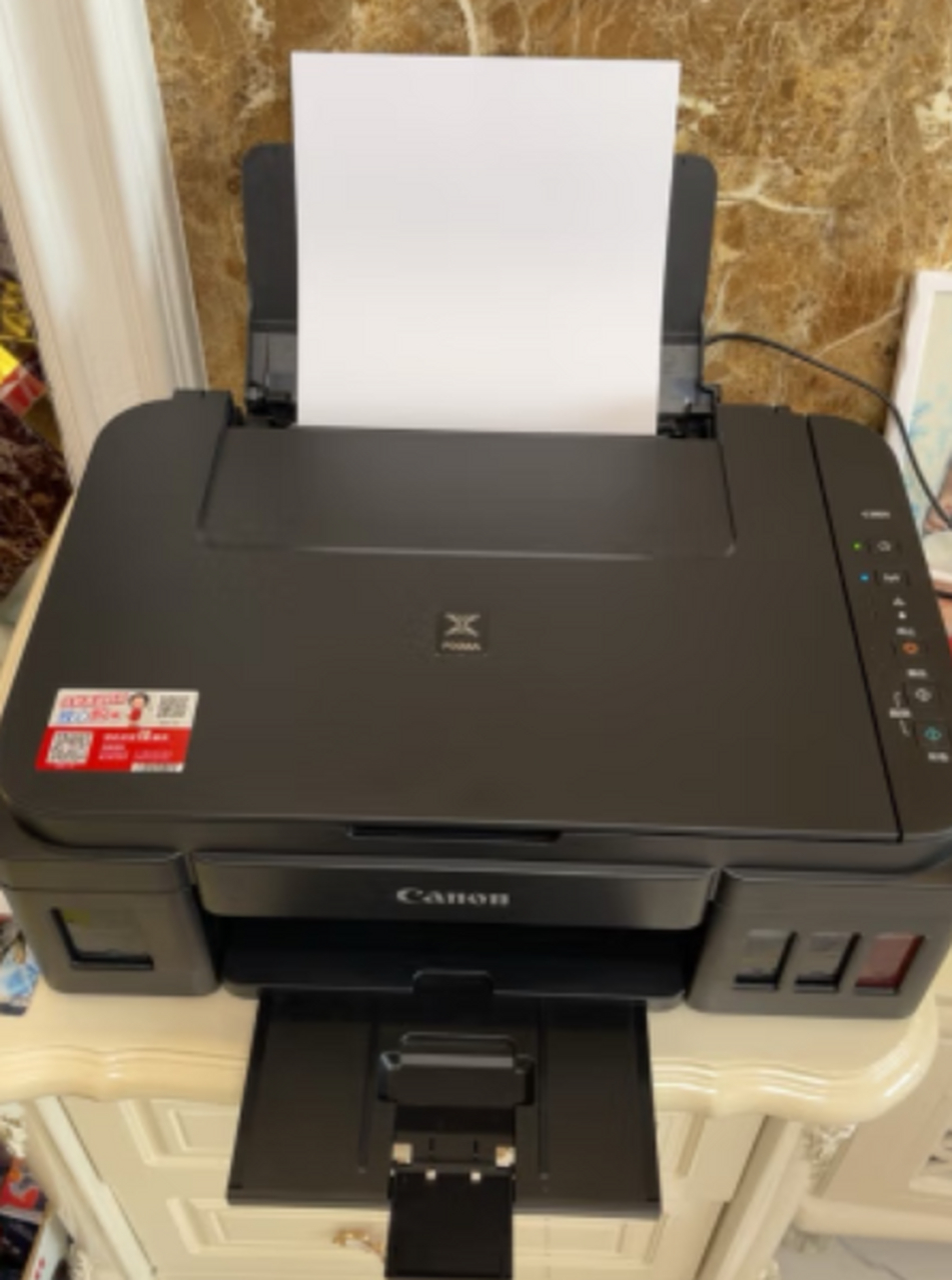 佳能g3800大容量可加墨彩色多功能无线一体机怎么样?