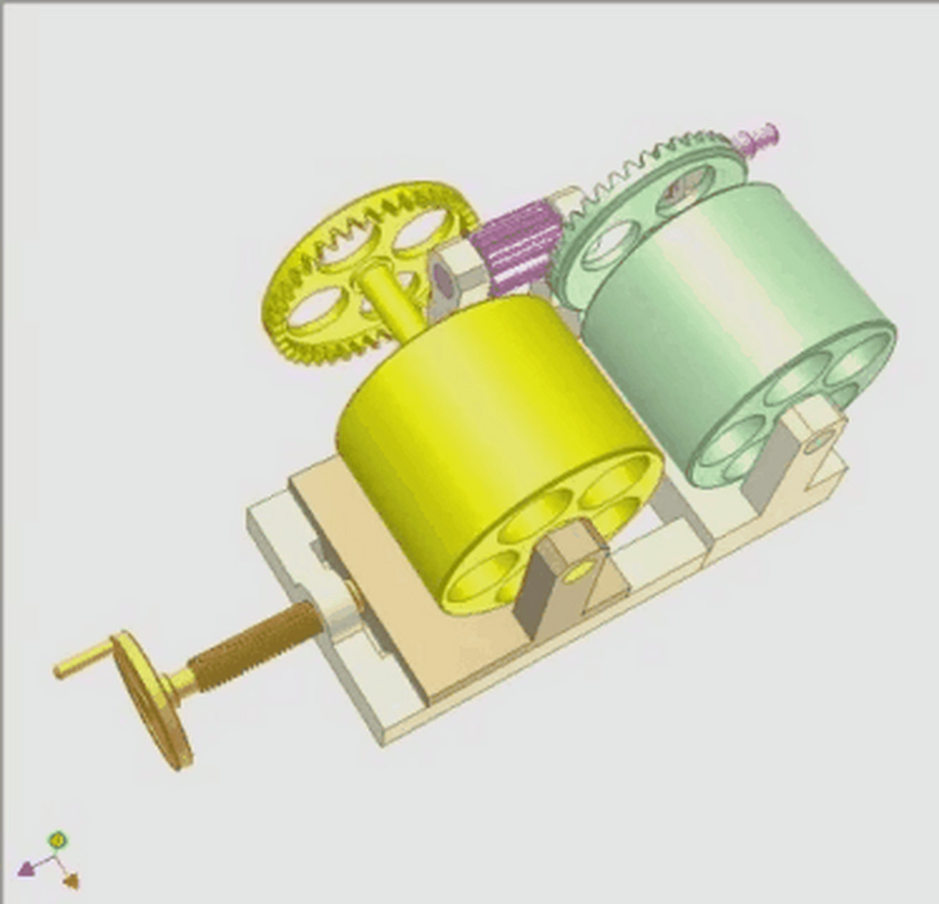 压面机调教厚薄及传动结构示意图
