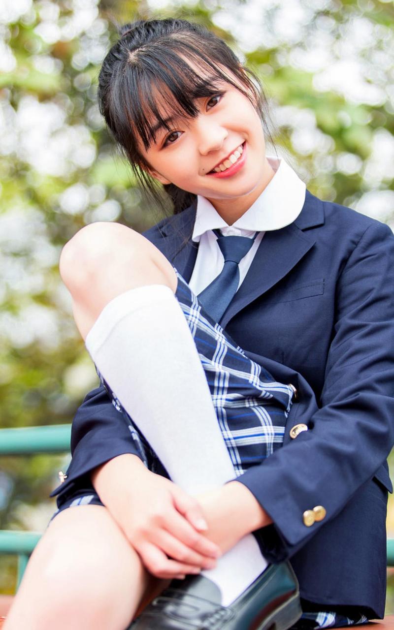 日系jk制服少女,户外摄影写真清新图像.