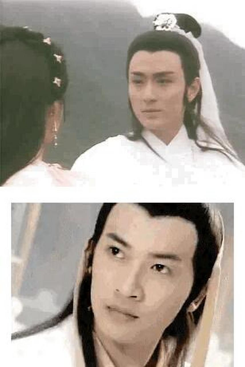 1988年《绝代双骄》的宣传现场,花无缺扮演者吴岱融和小鱼儿的扮演者