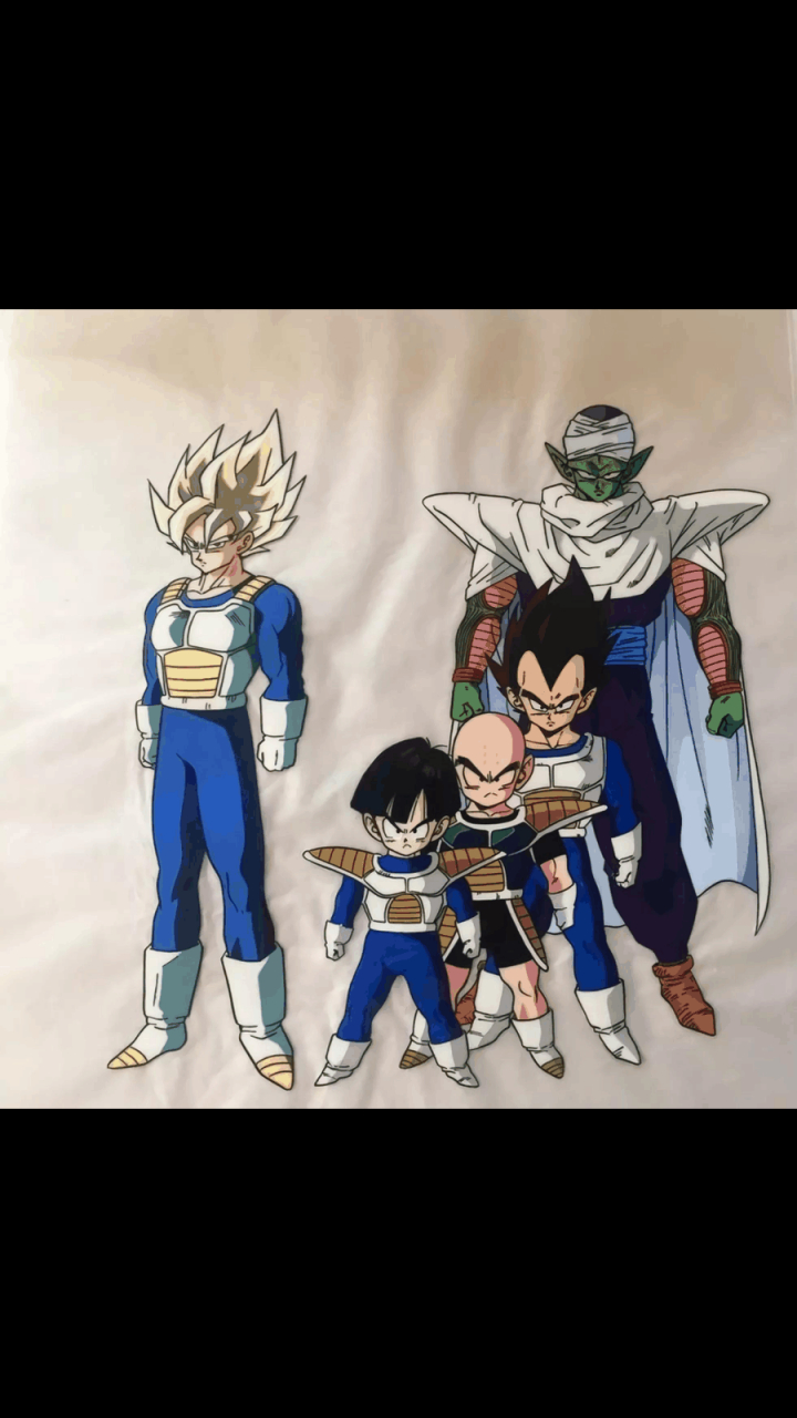 #gif创作人#  这张图里贝吉塔的身高就有点问题,感觉他在短笛面前好矮