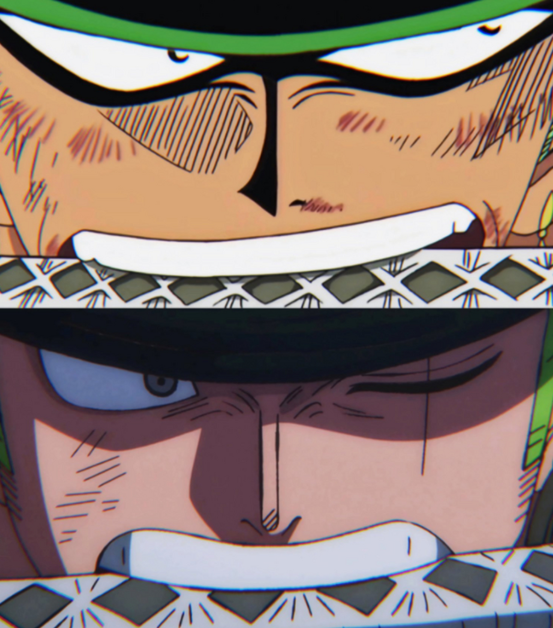 海贼王# #二次元mcn官方# 两年前和两年后的索隆,你有没有发现哪里不