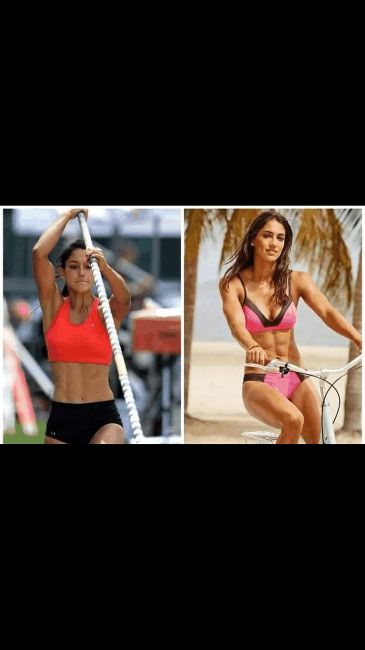 gif创作人# 女子撑杆跳女神——艾莉森·斯托克(alison stoke),在