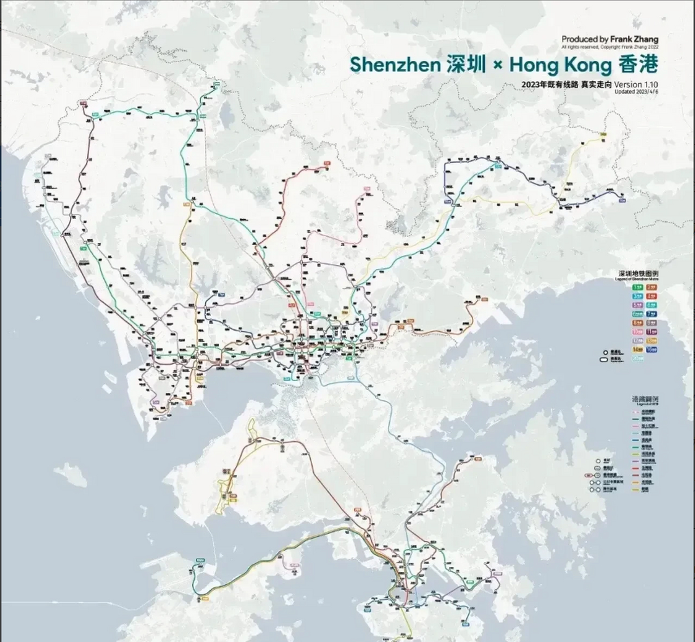 深圳到香港地铁线路图图片