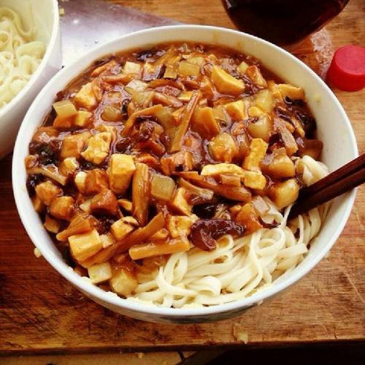 美食教程#打卤面:打卤面是山东省最出名的面食之一,也是最具特色哪.