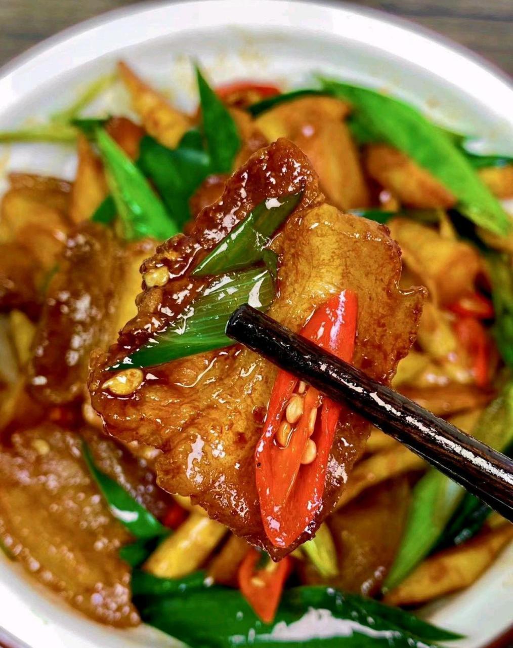 竹笋回锅肉,绝?