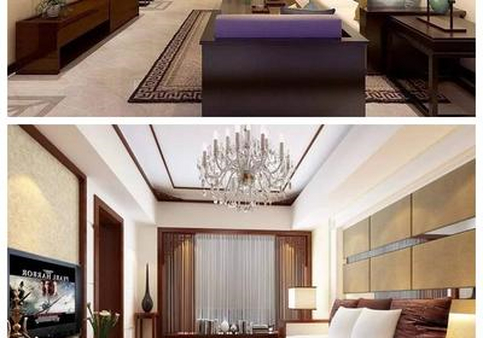 【18款中式客厅吊顶】一位朋友问我,他喜欢中式风格,并有意选择套餐
