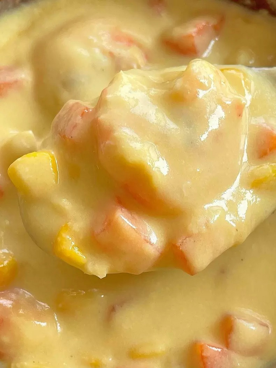 奶香奶香的玉米浓汤!低卡饱腹不说 一口下去贼绵密顺滑,巨鲜巨鲜!