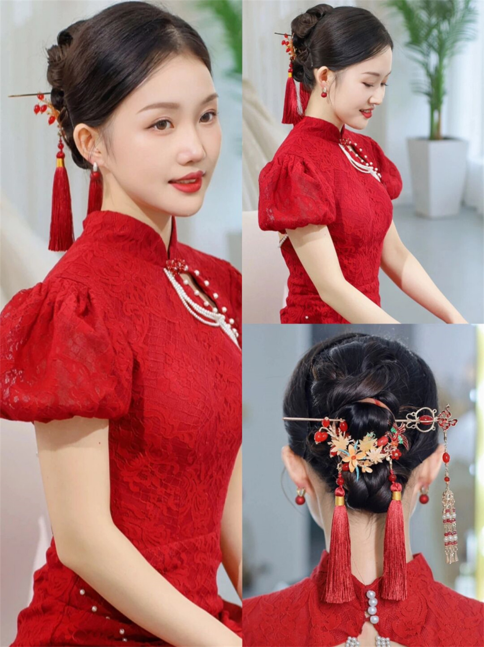 敬酒服新娘头饰  好看的敬酒服新娘头饰