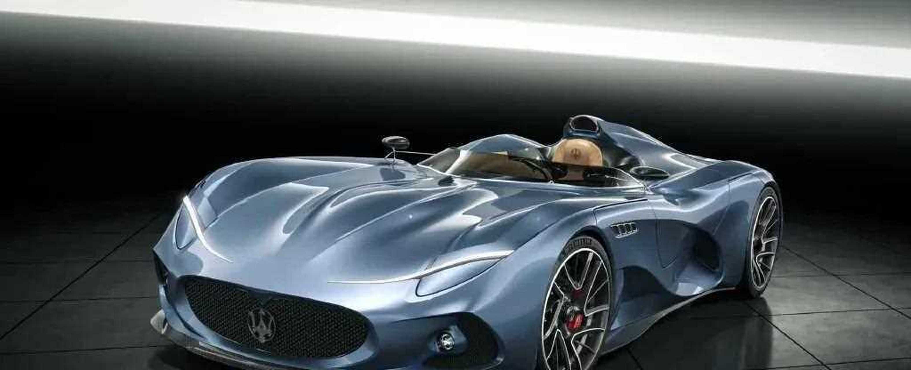 外国设计师luca serafini创作的玛莎拉蒂speedster概念车,灵感源自