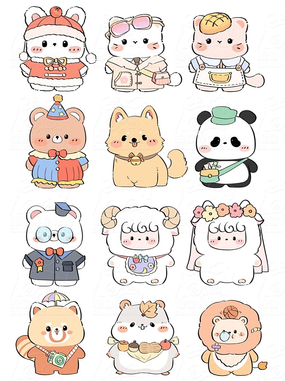 原创小动物插画设计来一波~~