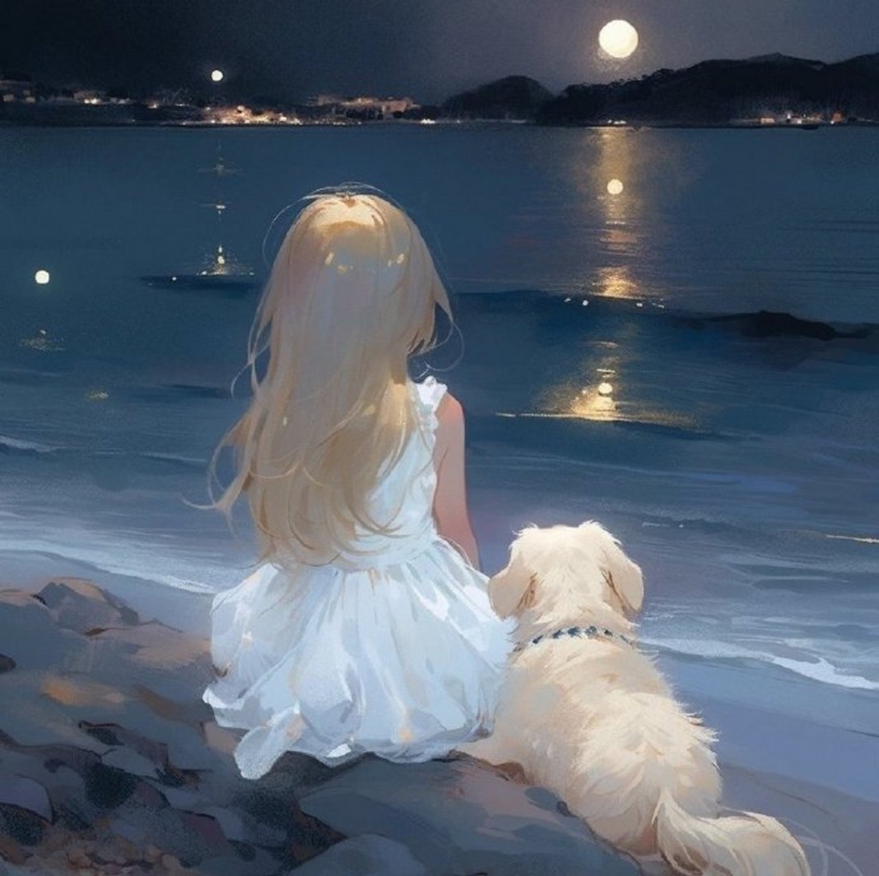 海上月光温柔背影杀~