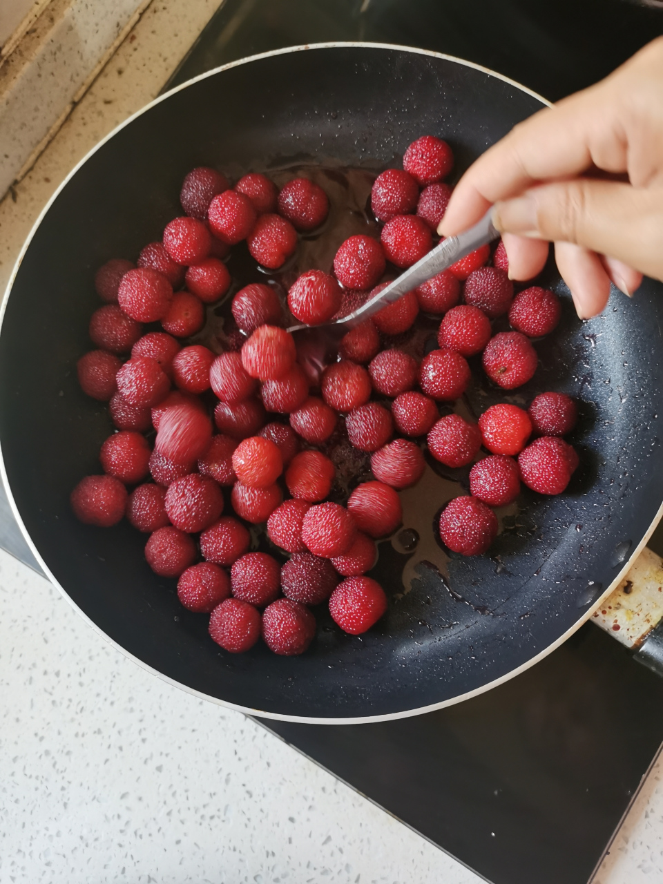 自制紫苏杨梅 #杨梅# #夏天的第一口杨梅