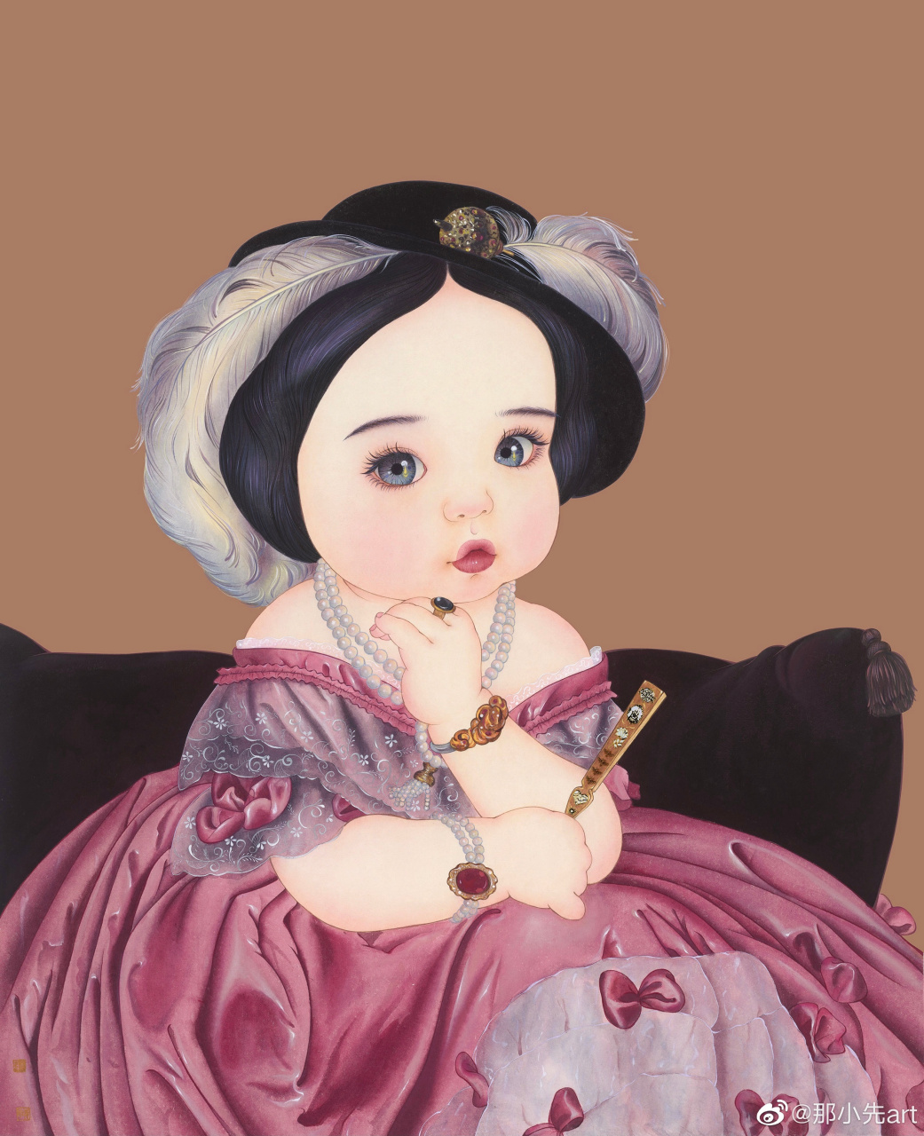 可可爱爱的富贵风小可爱~ 画师:那小先ar