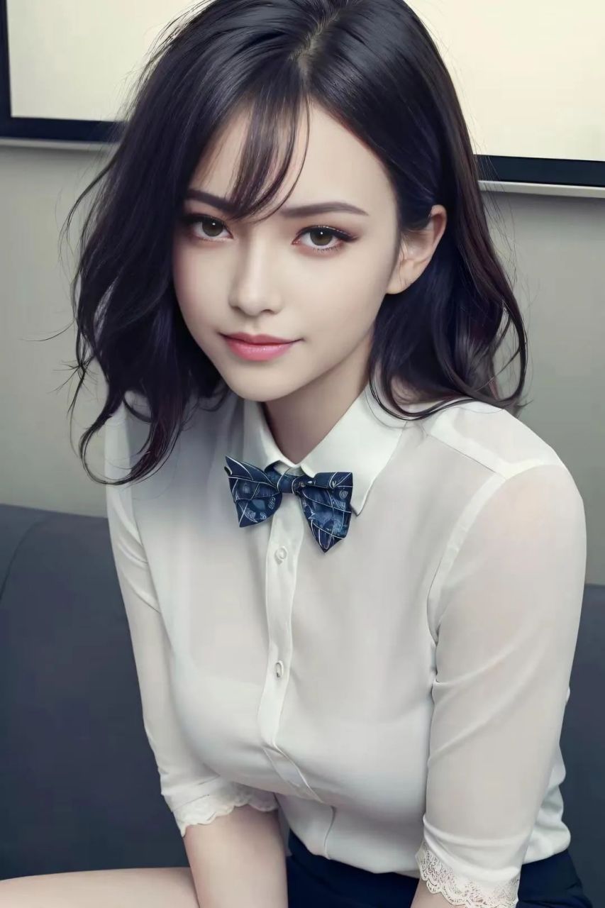 身穿白色衬衣的混血美女,可爱,美丽,大方#美女# #养眼美女