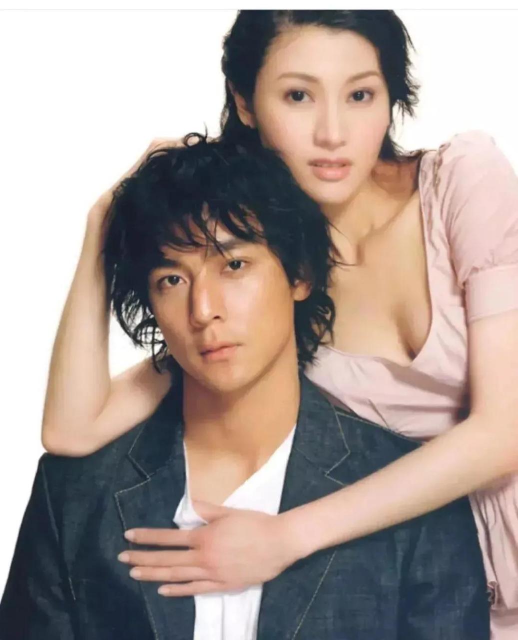 领动计划# 老照片:吴彦祖和李嘉欣的合影.