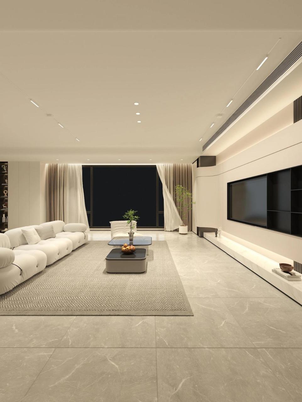 自带高级感的无主灯客厅?爸妈也说好看 有此房子,可谓生而无憾? ?