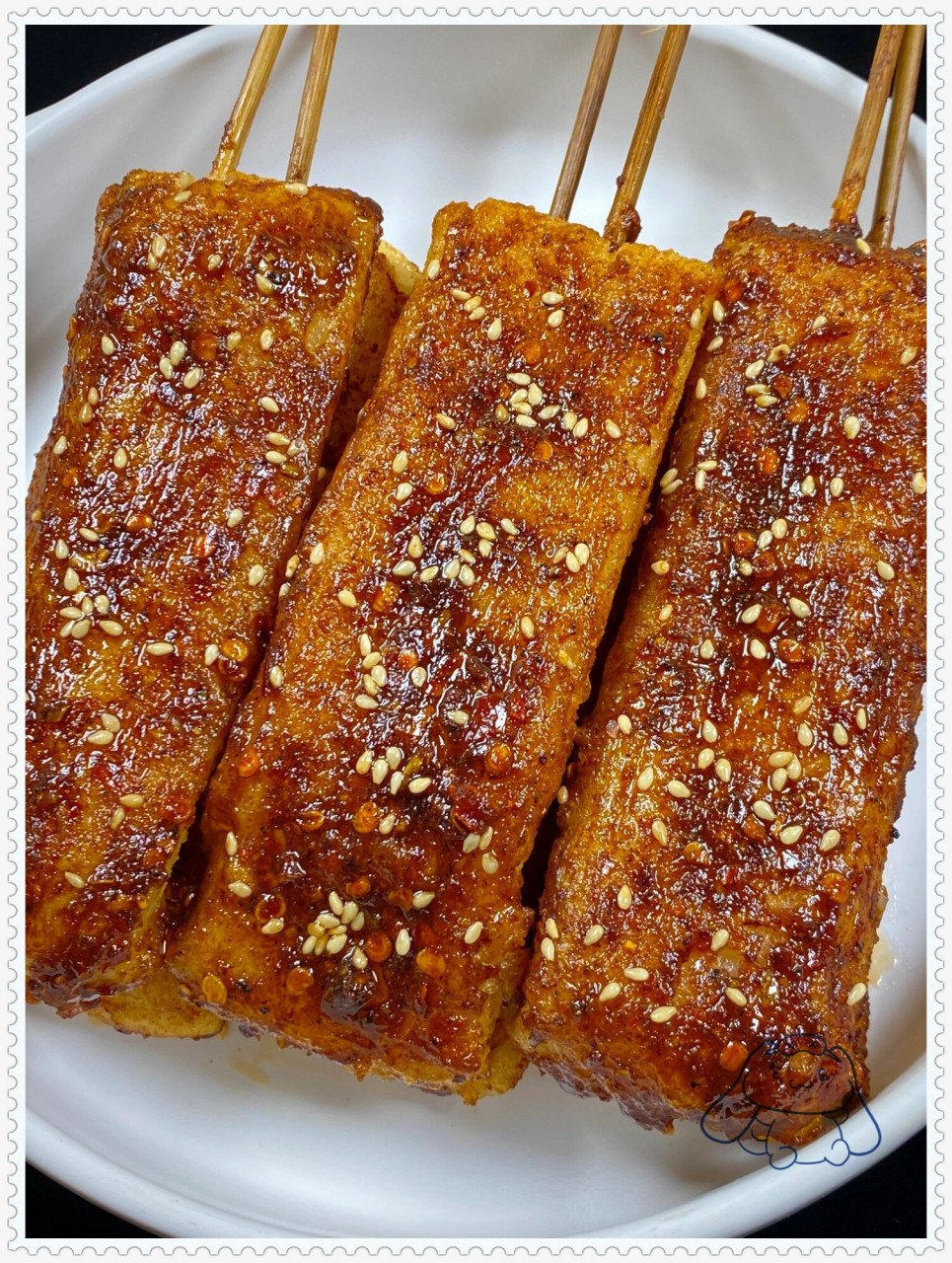 我妈做的甜辣韩式脆皮年糕真的是太香了,巨好吃!