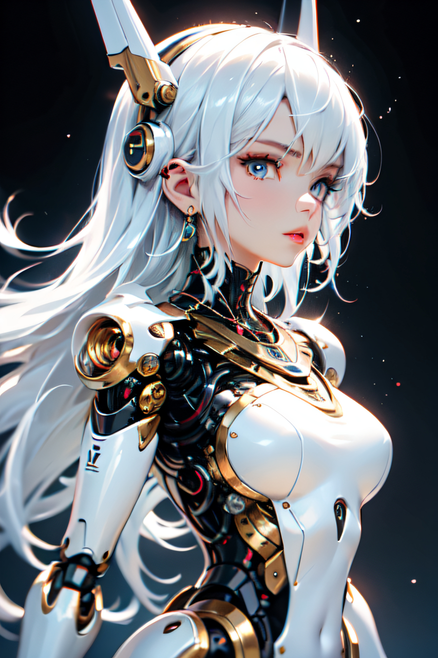 星空下的守护者#二次元机甲少女美图分享# #二次元美图