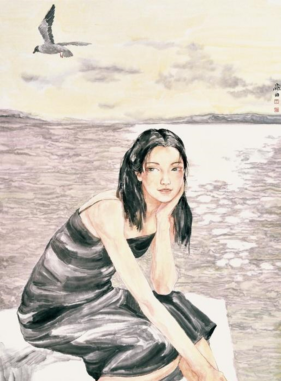 王淼田人物画作品欣赏[财神]