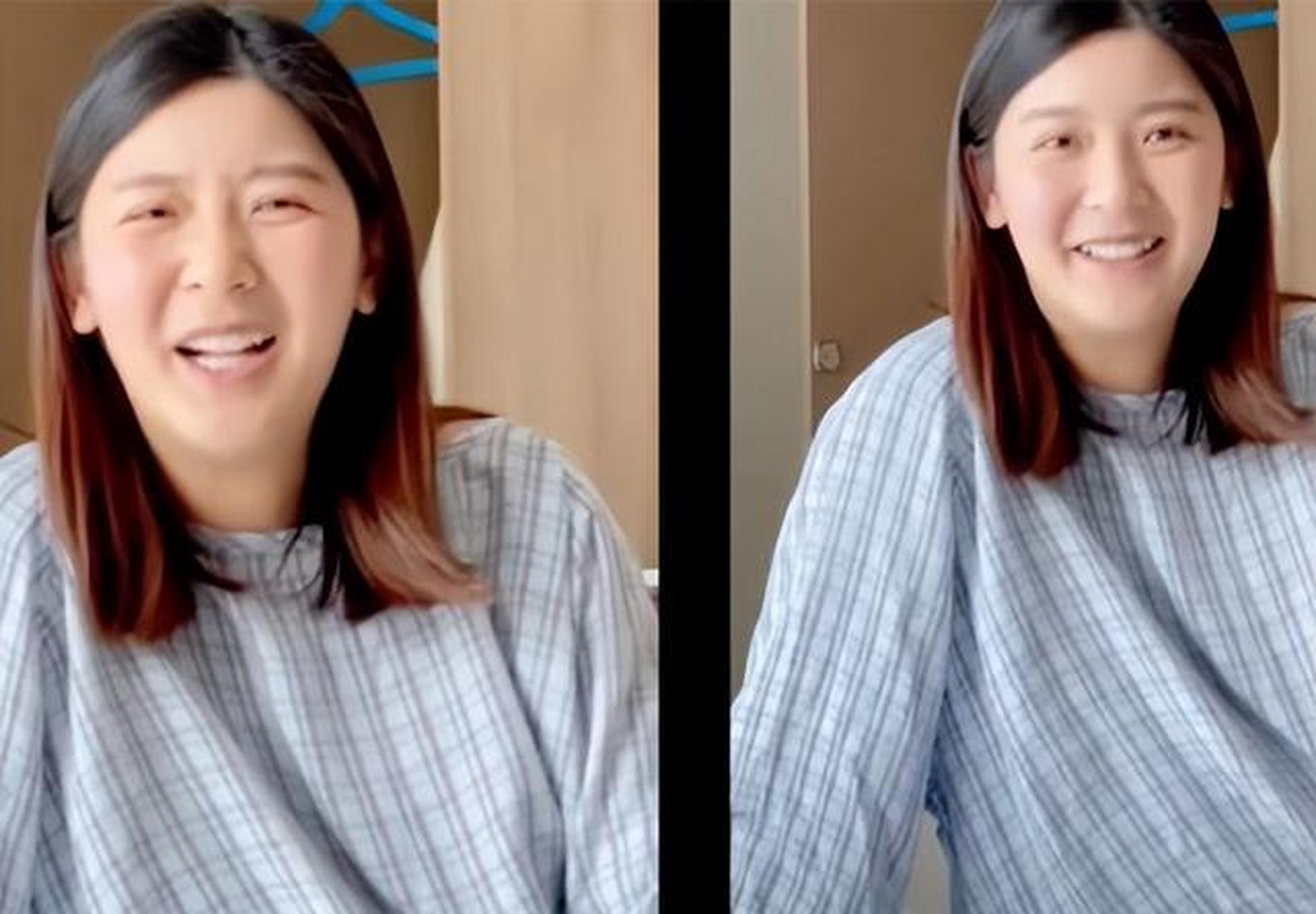 辣妈女星余香凝不藏了,首次公开怀孕照,暴肥2倍胖到没脖子