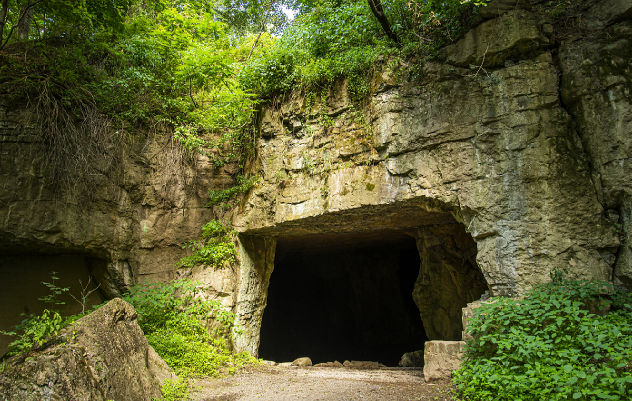 金陵四十八景——虎洞明曦  虎洞明曦在金陵四十