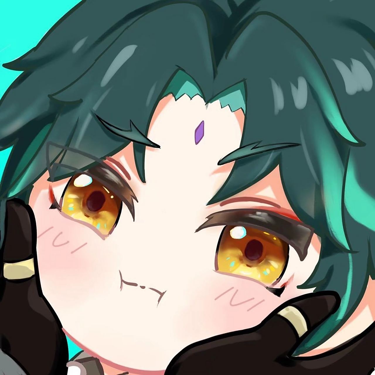 原神可爱捧脸头像