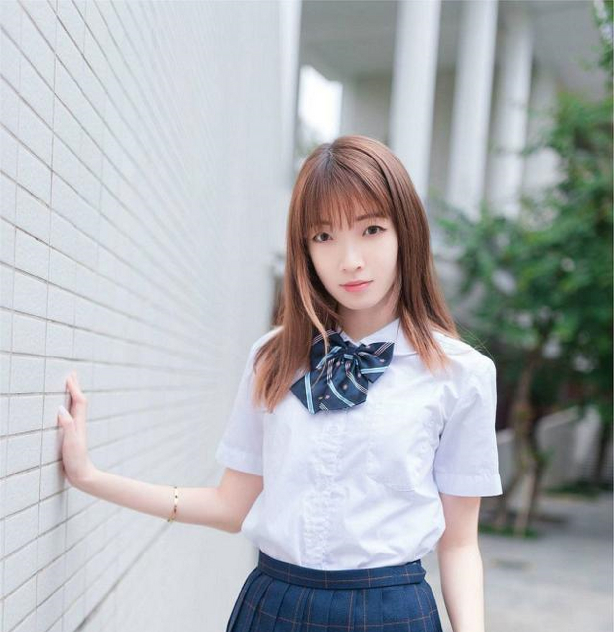 美女摄影:清纯可爱的日系校花,百褶短裙极致诱惑!