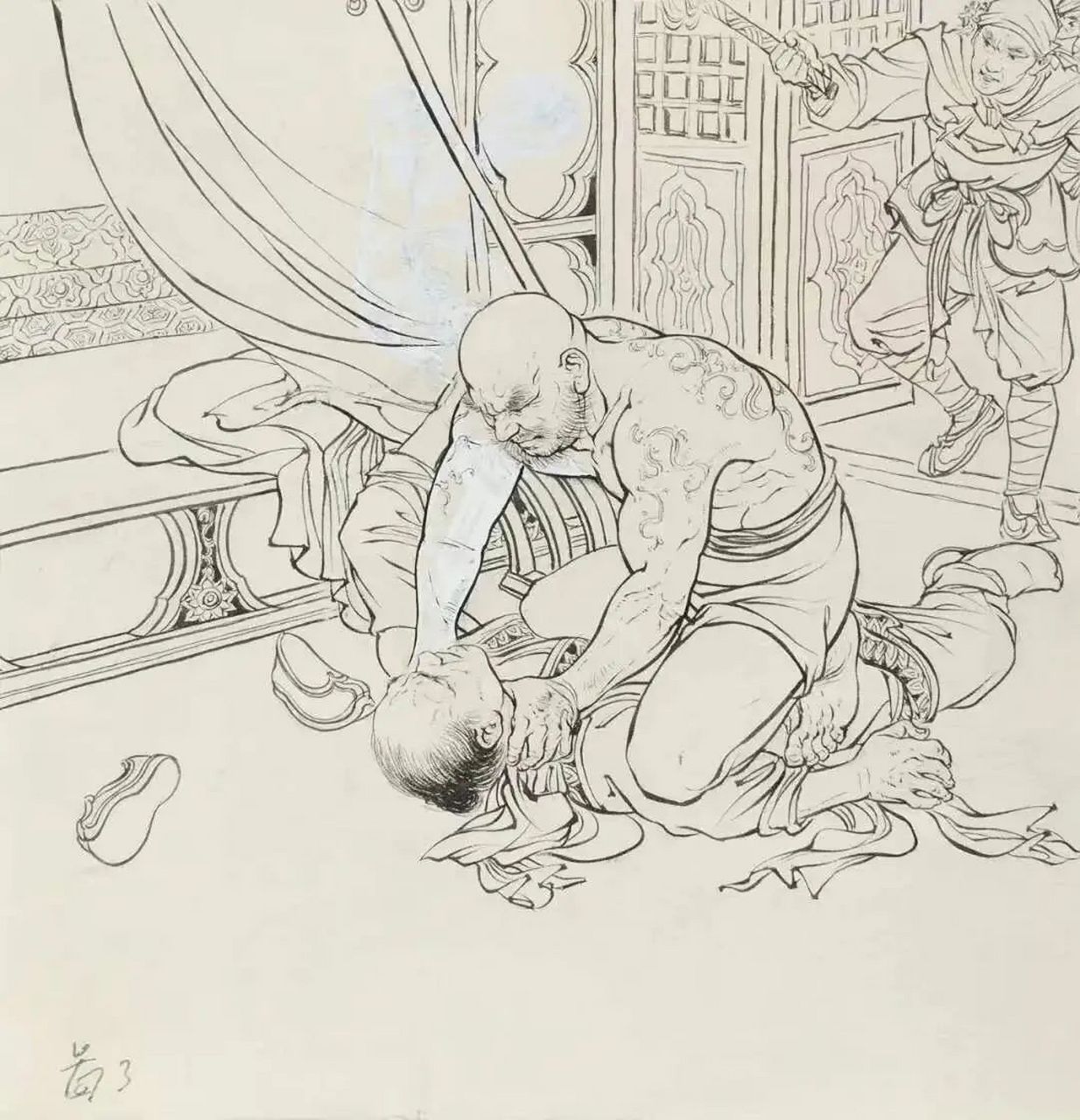 刘继卣,近现代画家中少有的工笔白描,重彩,小写意,大写意俱能的画家