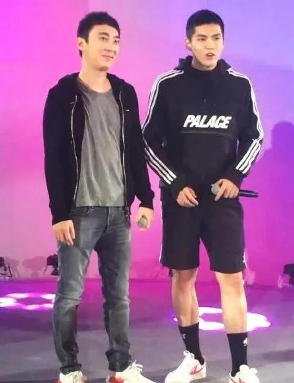 王思聪和吴亦凡 被王思聪的身高惊呆了,一直以为王思聪矮矮的和苏有朋