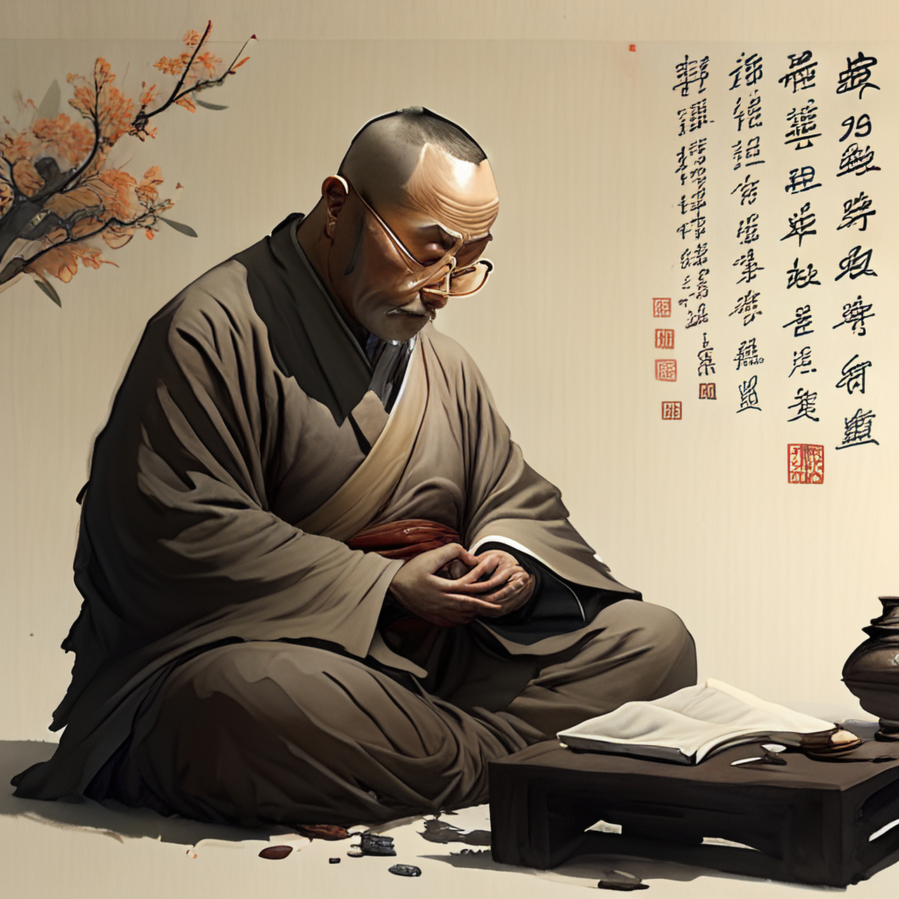 先生作禅卧,肯以静嗤动.意境,典雅,宁静#百度文心一言来了