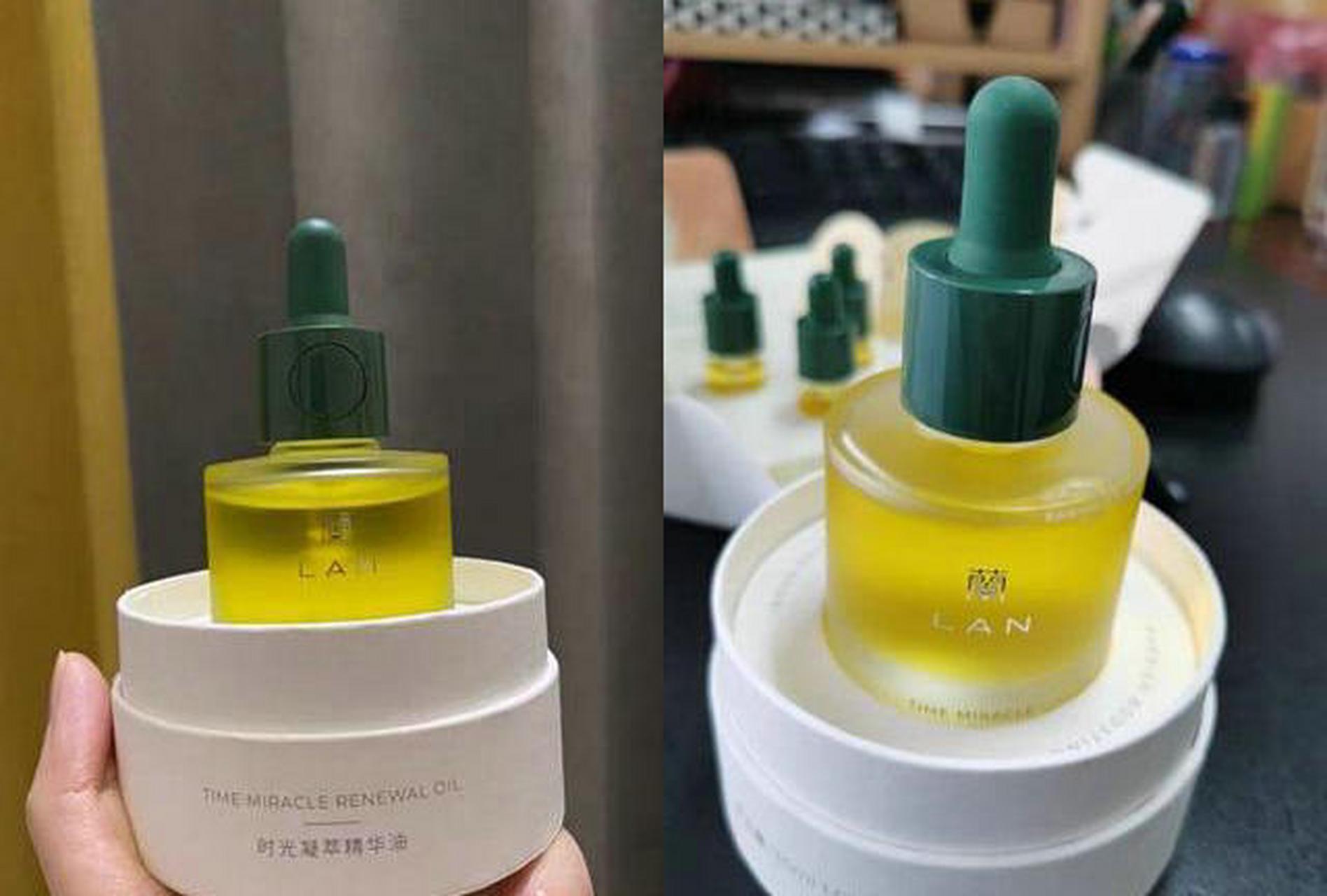 兰时光凝萃精华油 国货中比较火的另一个精华油品牌就是"兰",采用的是